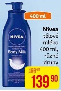 Tělová mléka Nivea