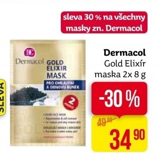 Maska pleťová omlazující Gold Elixír Dermacol