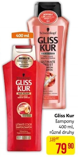 Šampon Gliss Kur Schwarzkopf