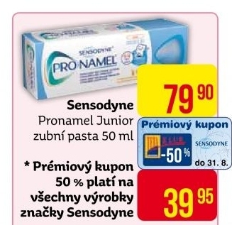 Pasta na zuby dětská Junior Pro Namel Sensodyne