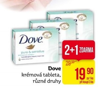 Tuhé mýdlo krémovéDove