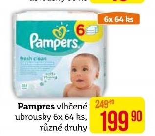 Vlhčené ubrousky dětské Pampers