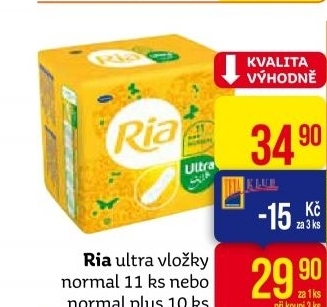 Dámské vložky Ria Ultra
