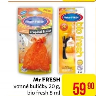 Osvěžovač vzduchu vonné kuličky Mister Fresh