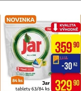 Kapsle do myčky Jar