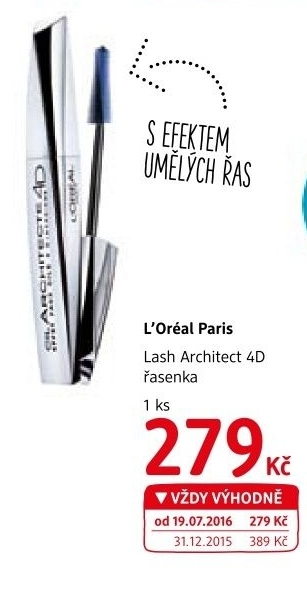 Řasenka Lash Architect 4D L'oréal
