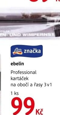 Kartáček na obočí Ebelin