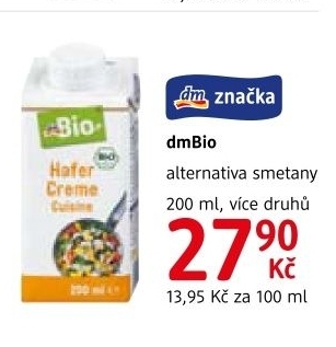 Rostlinná smetanadm Bio