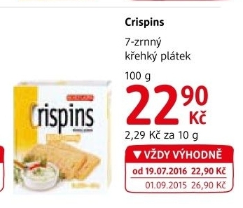 Plátky křehké Crispins Extrudo