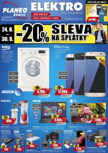 akční leták Planeo Elektro 24.8.2016-30.8.2016