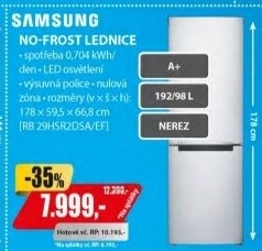 RB 29HSR2DSA/EF CHLADNIČKA KOMBI SAMSUNG