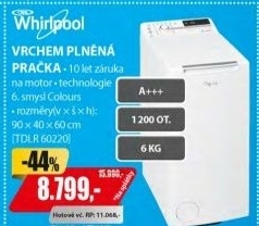 TDLR 60220 PRAČKAWHIRLPOOL / A+++
