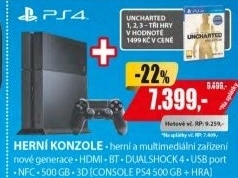 Console PS4 Playstation 4 500GB+ hra
