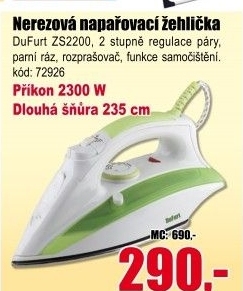 Žehlička ZS2200 DuFurt
