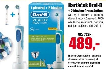 Elektrický zubní kartáček Vitality Oral-B Cross Action