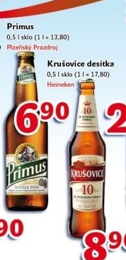 Pivo světlé výčepní 10° Primus