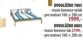 Dvoulůžko 7805, 160 x 200 cm