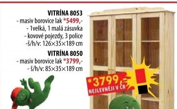 Vitrína třídveřová 8053