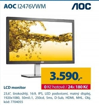 LCD monitor AOC I2476VWM