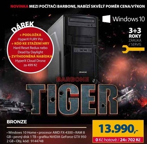 Stolní počítač Barbone TIger Bronze