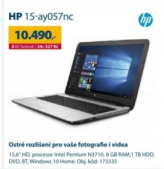Notebook HP 15-ay057nc