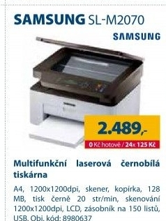 Multifunkční tiskárna Samsung SL-M2070