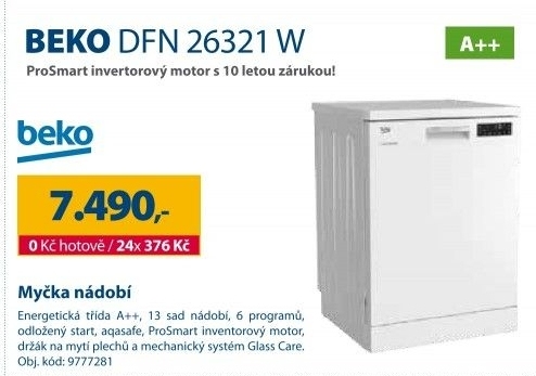 Myčka nádobí Beko DFN26321W