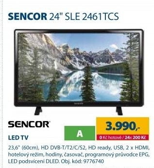 LCD televize SLE 2461TCS Sencor