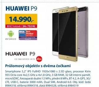 Mobilní telefon Huawei P9 Dual SIM