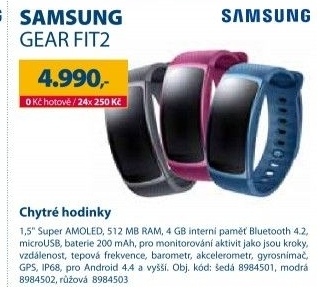 Chytré hodinky Samsung Gear Fit 2