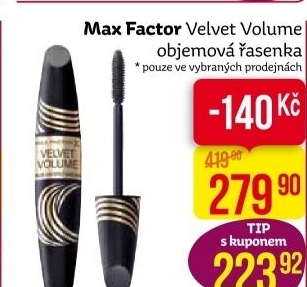 Řasenka Velvet Volume Max Factor