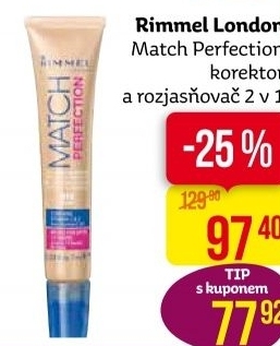 Korektor a rozjasňovač 2 v 1 Match Perfection Rimmel