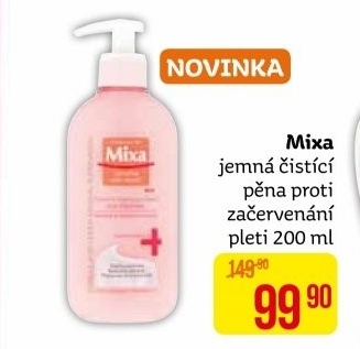 Pěna proti začervenání pleti Mixa