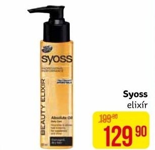Péče na vlasy bezoplachová Oil Elixir Syoss