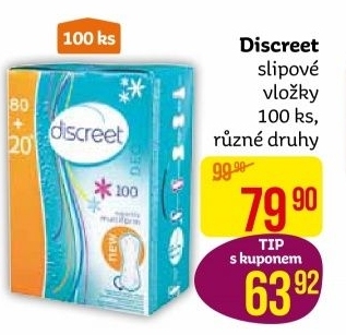 Vložky dámské slipové Discreet