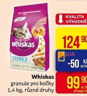 Granule pro kočky Whiskas