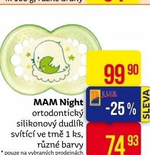 Dudlík Night MAM