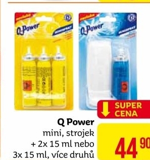 Osvěžovač vzduchu mini sprej Q Power