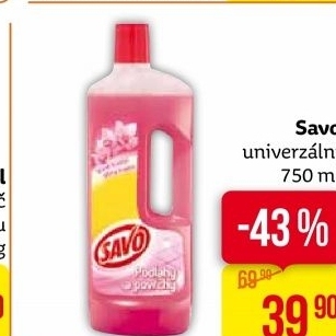 Čistič na povrchy a podlahy Univerzal Savo