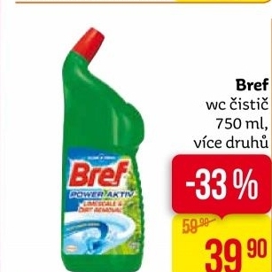 Čistič WC gelový Power Gel Bref