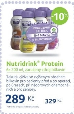 Proteinová výživa tekutá Nutridrink