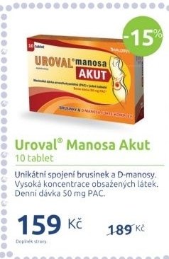 Doplněk stravy Akut Uroval Manosa