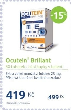 Doplněk stravy na oči Ocutein Brillant Da Vinci Academia