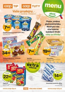 akční leták COOP 31.8.2016-13.9.2016