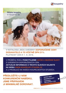 akční leták KOUPELNY Ptáček 5.9.2016-31.8.2017
