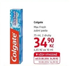 Pasta na zuby Max Fresh Colgate