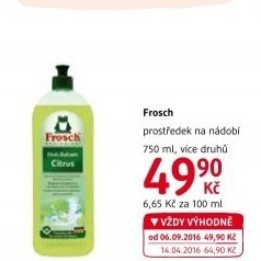 Prostředek na nádobí Frosch