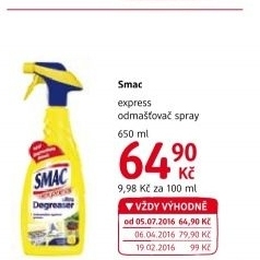 Odmašťovač Smac Express