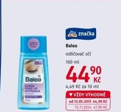 Odličovač očí Balea