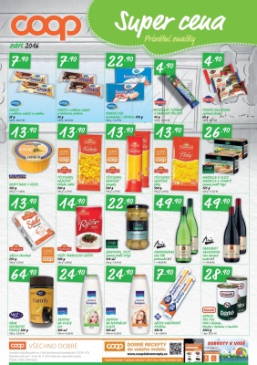 akční leták COOP 7.9.2016-13.9.2016
